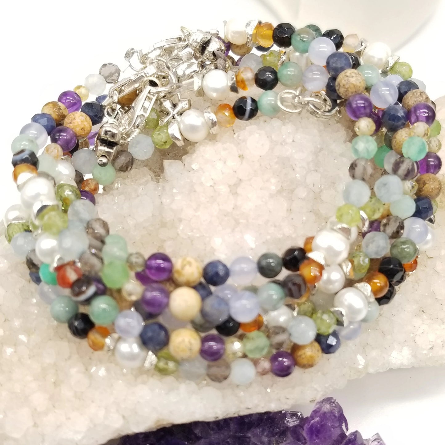 Gates of Heaven Bracelet featuring all the stones from the Book of Revelation and Aarons Breastplate, Unique Mother's gift, Christian