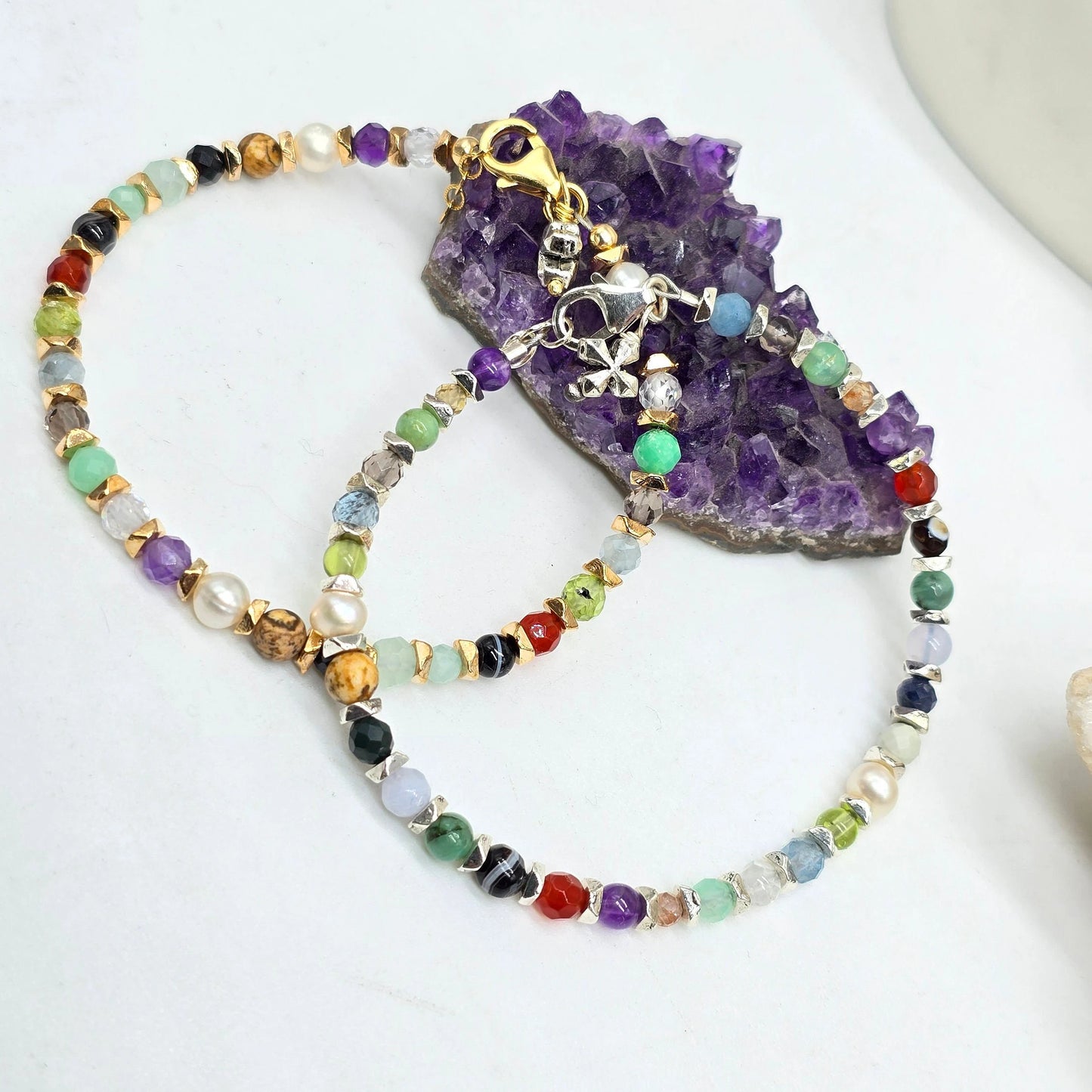 Gates of Heaven Bracelet featuring all the stones from the Book of Revelation and Aarons Breastplate, Unique Mother's gift, Christian