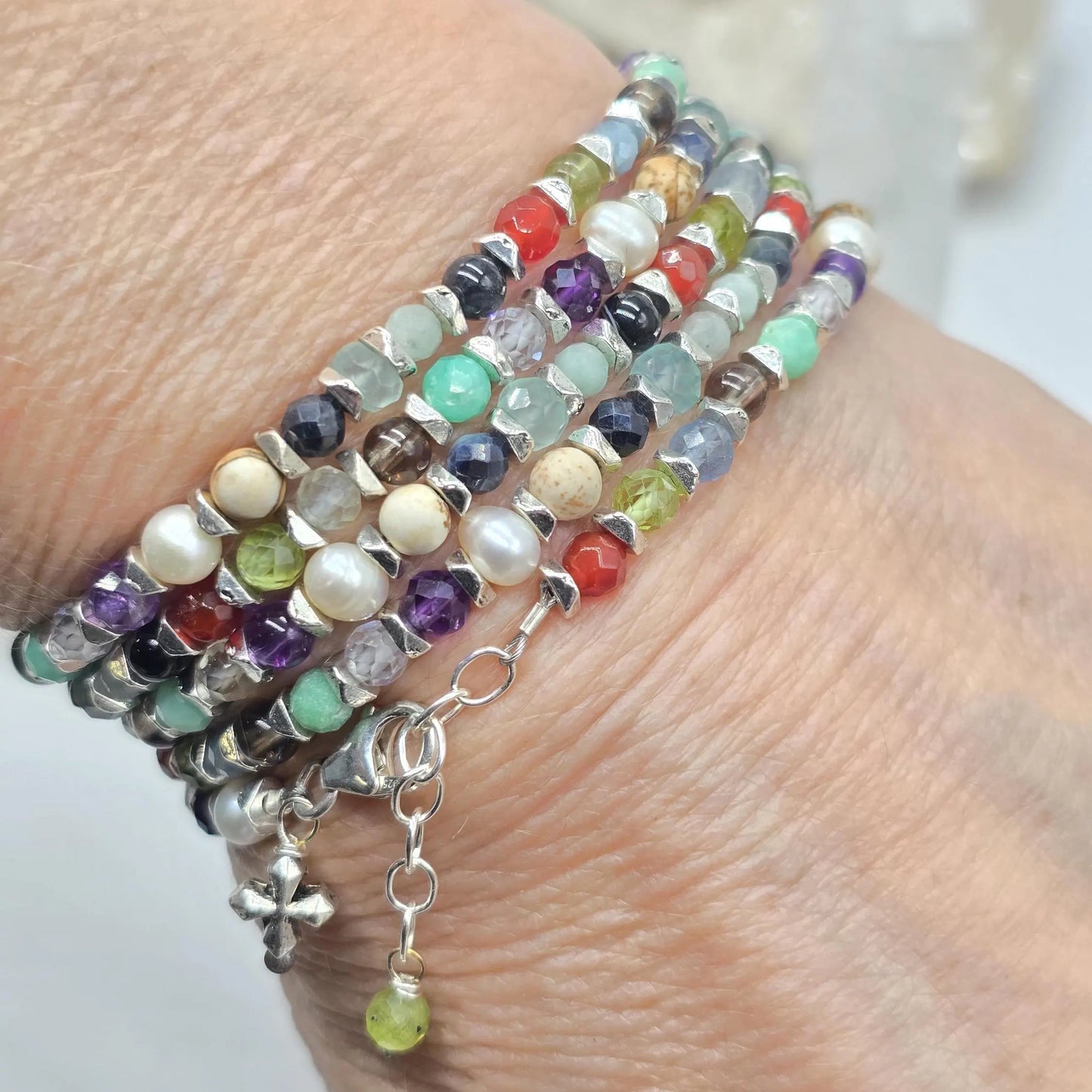Gates of Heaven Bracelet featuring all the stones from the Book of Revelation and Aarons Breastplate, Unique Mother's gift, Christian