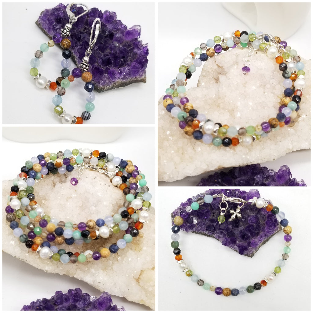 Gates of Heaven : Multi-Stone Necklace or Wrap Bracelet, Revelation Stones Necklace